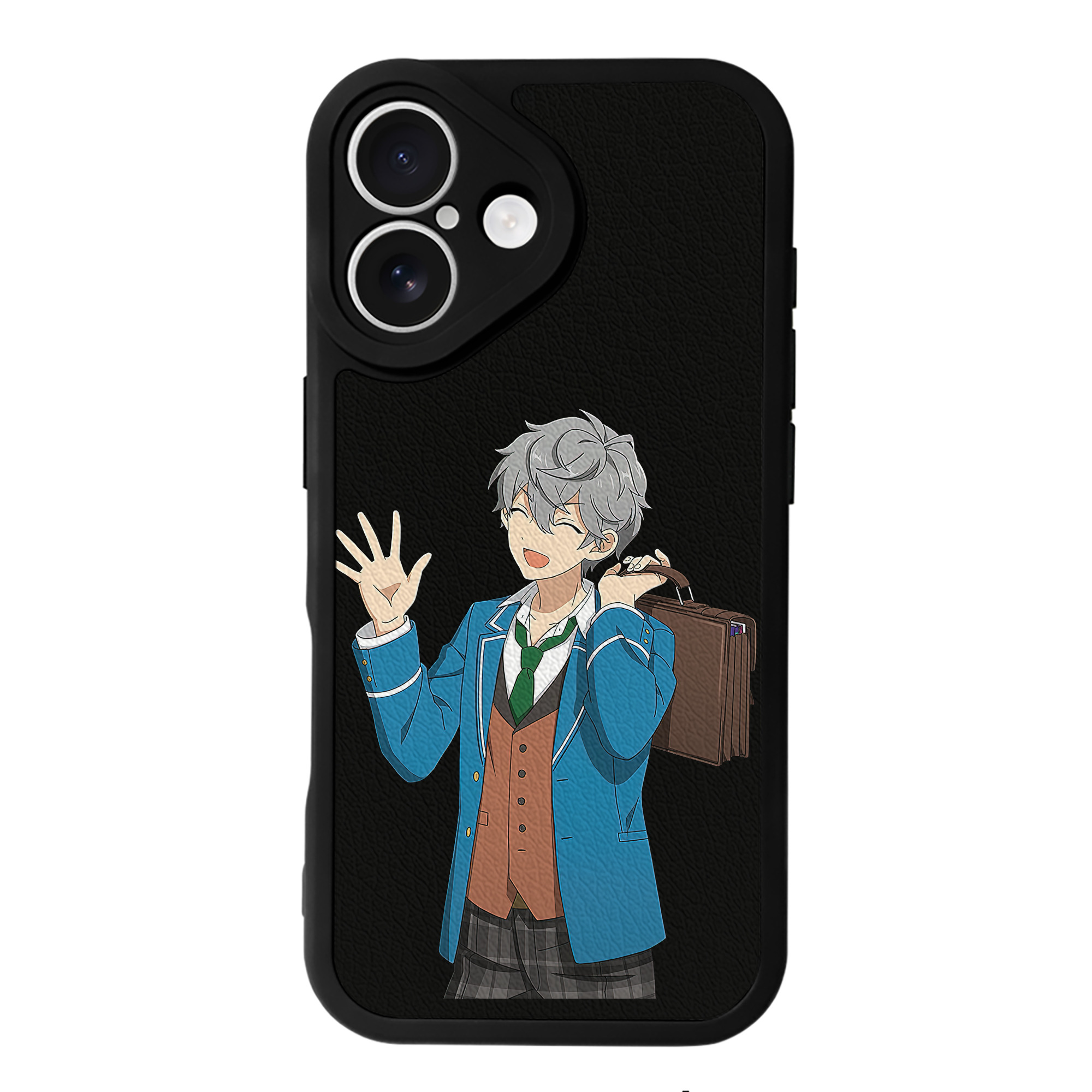（画像用） あんさんぶるスターズ! Ensemble Stars 【iPhone 16シリーズ対応】シリコンスマホケース（レザー調） 材質：シリコン